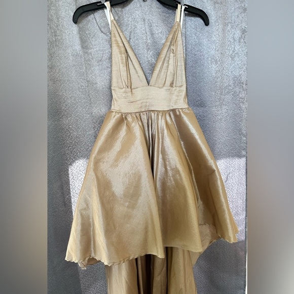 High Low champagne color Dress - Picture 7 of 8